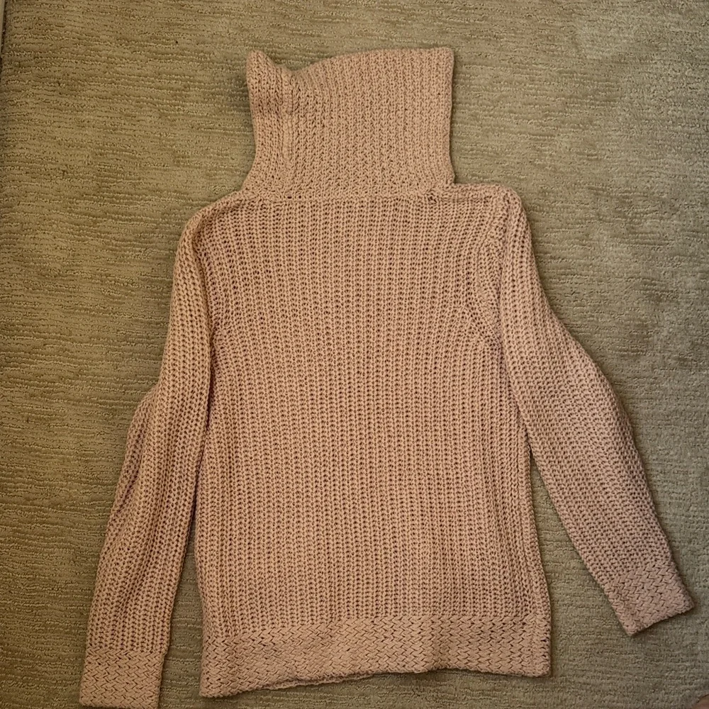 Chico's Soft Pink Cowl Neck Sweater - Picture 2 of 5
